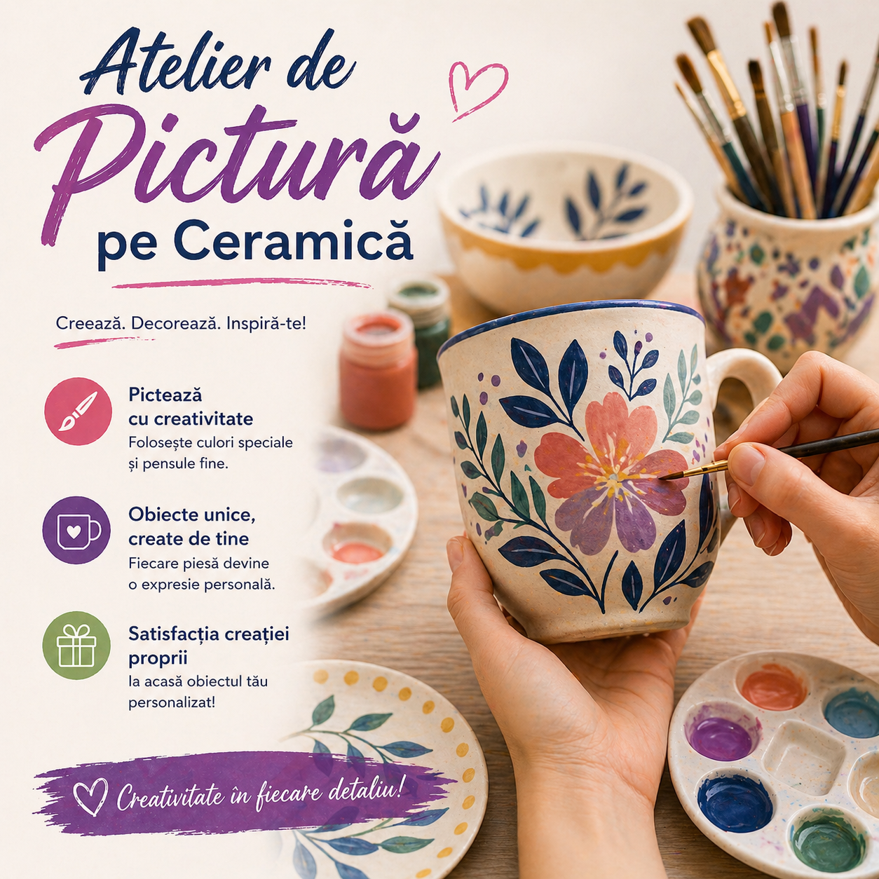 Atelier - de Pictură pe Ceramică